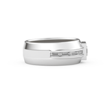 Princess Pave Lab Grown Diamond Men's Engagement Ring