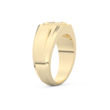 Princess Solitaire Lab Grown Diamond Men's Engagement Ring