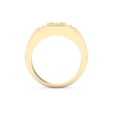 Princess Solitaire Lab Grown Diamond Men's Engagement Ring