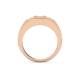 Princess Solitaire Lab Grown Diamond Men's Engagement Ring