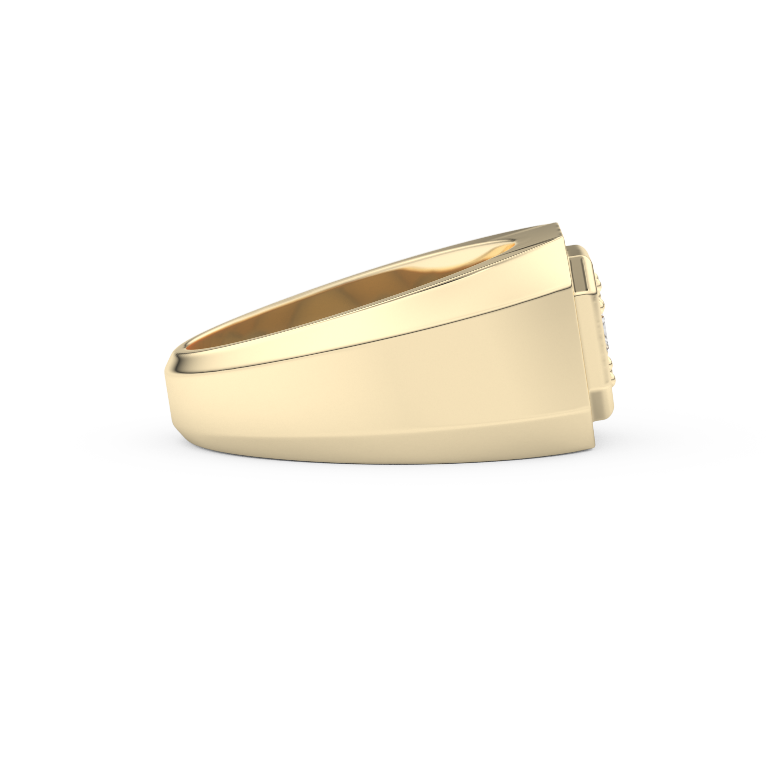0.46 TCW Round & Baguette Lab Grown Diamond Men's Wedding Band