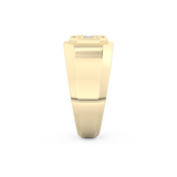 0.46 TCW Round & Baguette Lab Grown Diamond Men's Wedding Band