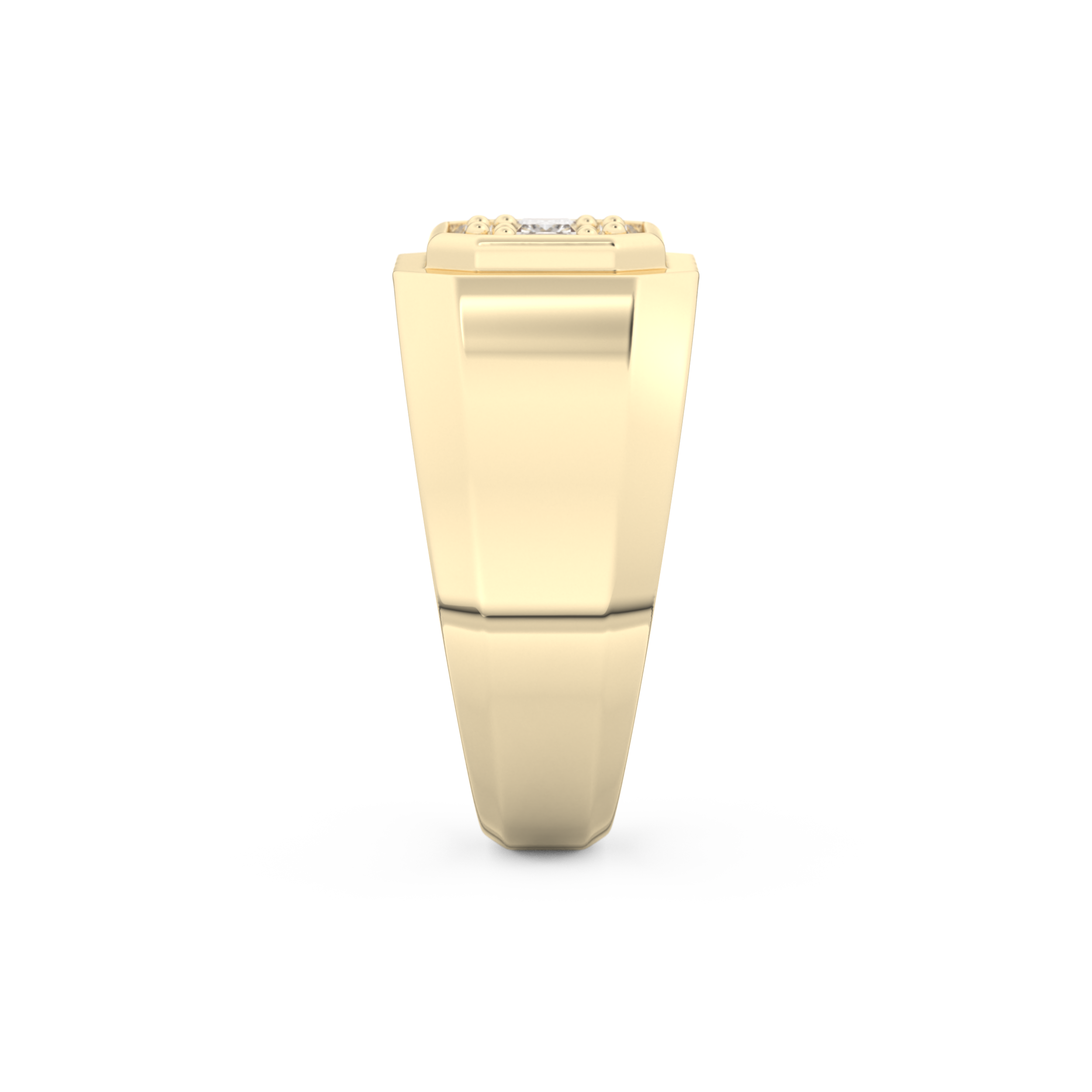0.46 TCW Round & Baguette Lab Grown Diamond Men's Wedding Band