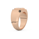 0.46 TCW Round & Baguette Lab Grown Diamond Men's Wedding Band