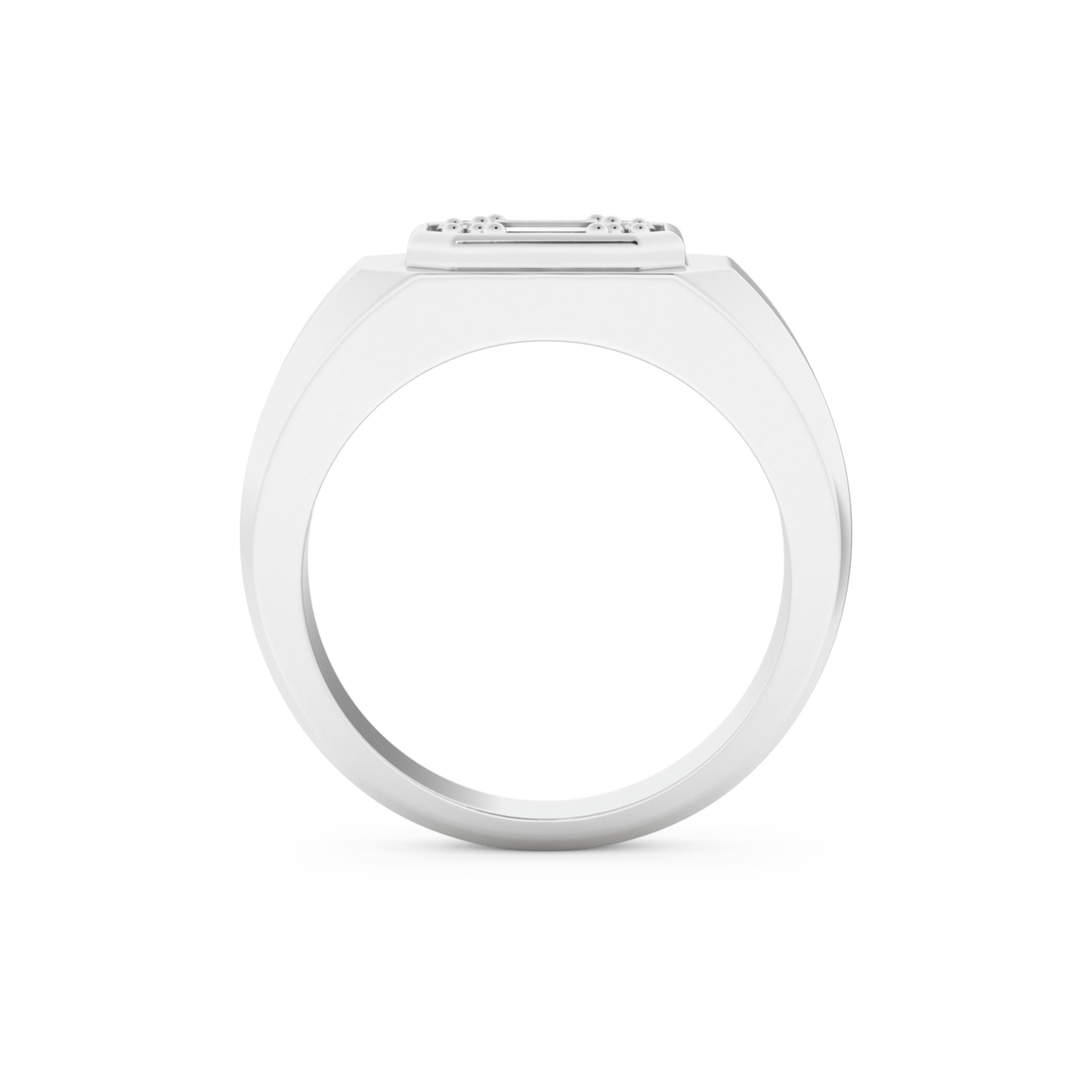 0.46 TCW Round & Baguette Lab Grown Diamond Men's Wedding Band