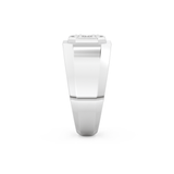 0.46 TCW Round & Baguette Lab Grown Diamond Men's Wedding Band