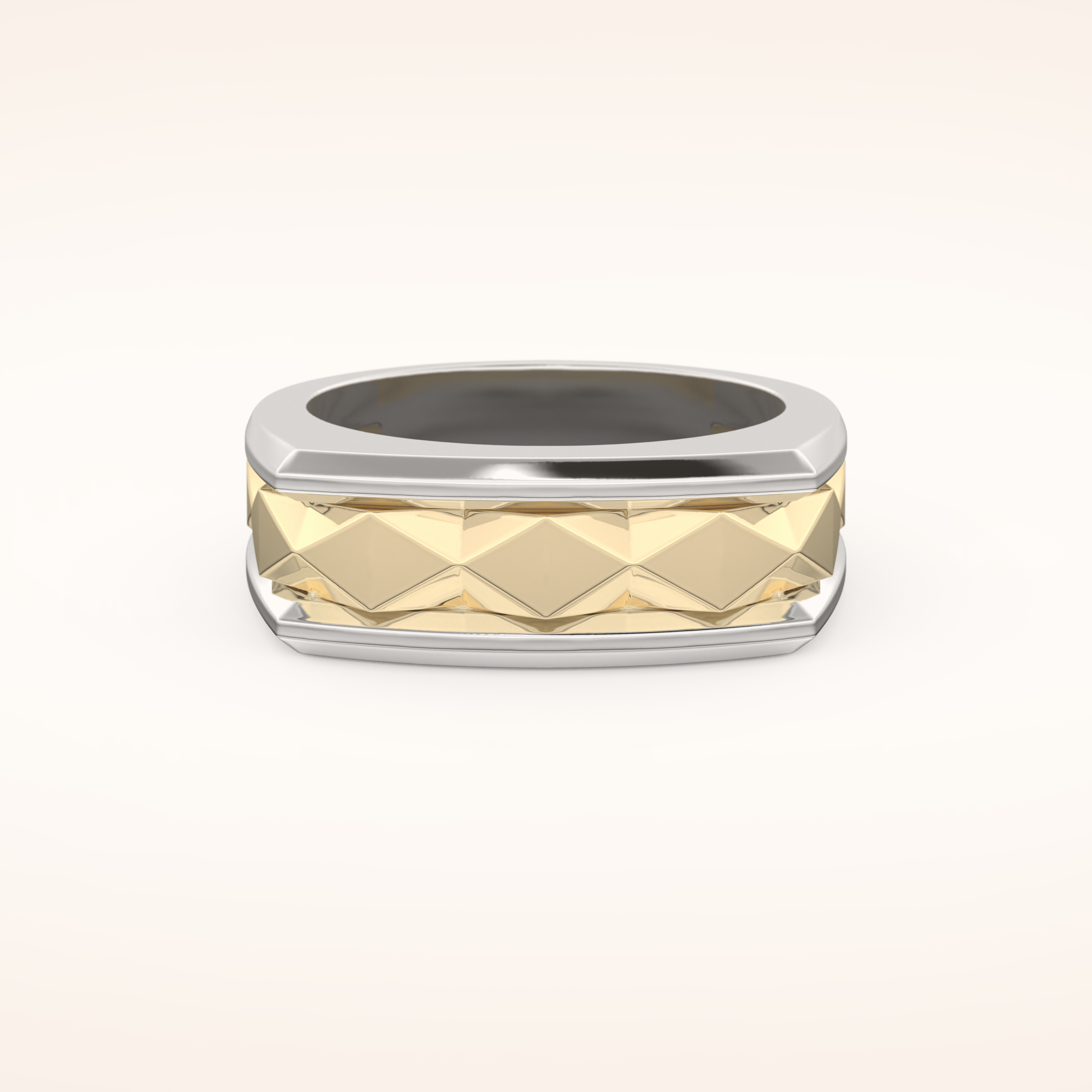 Unique Patterned Wedding Band