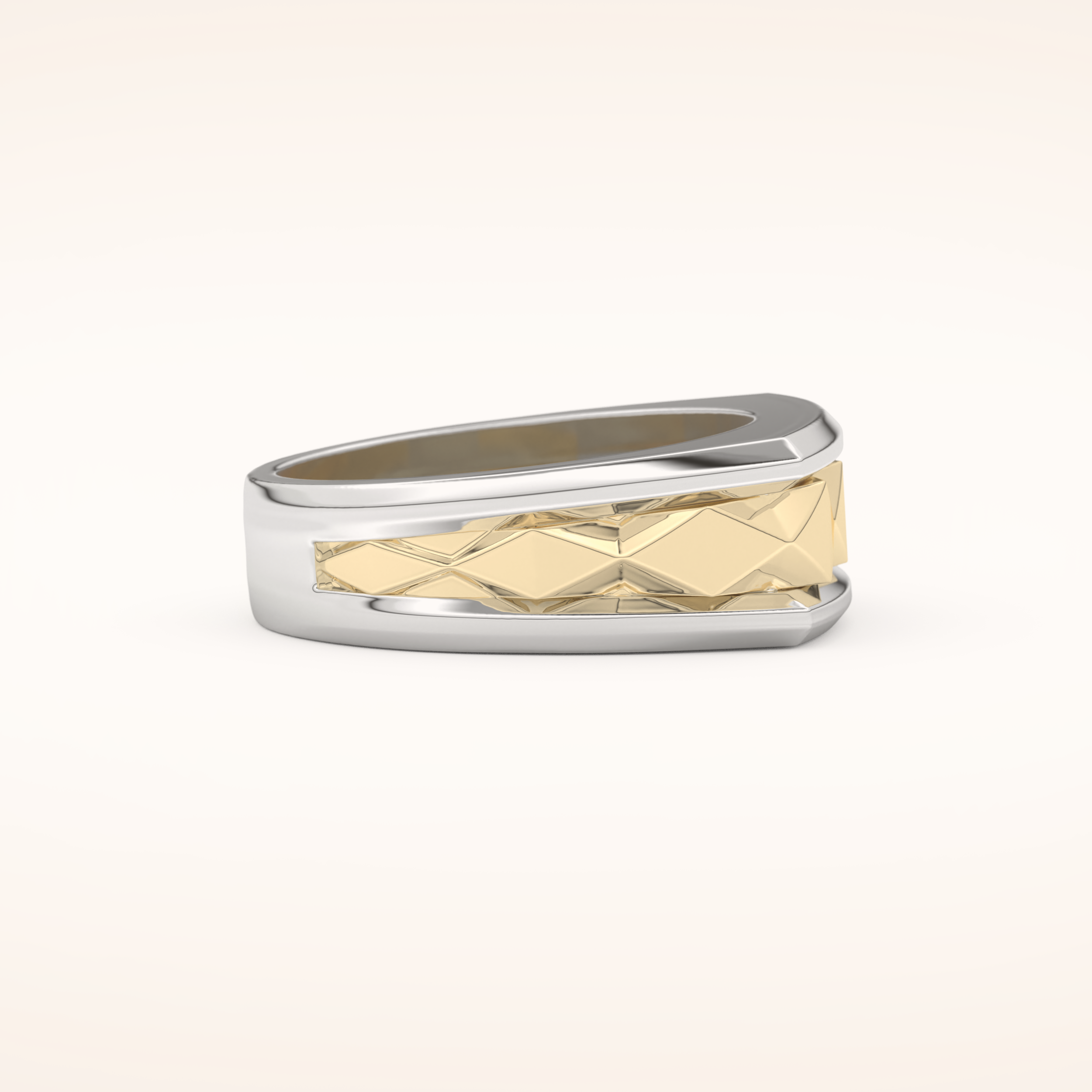 Unique Patterned Wedding Band