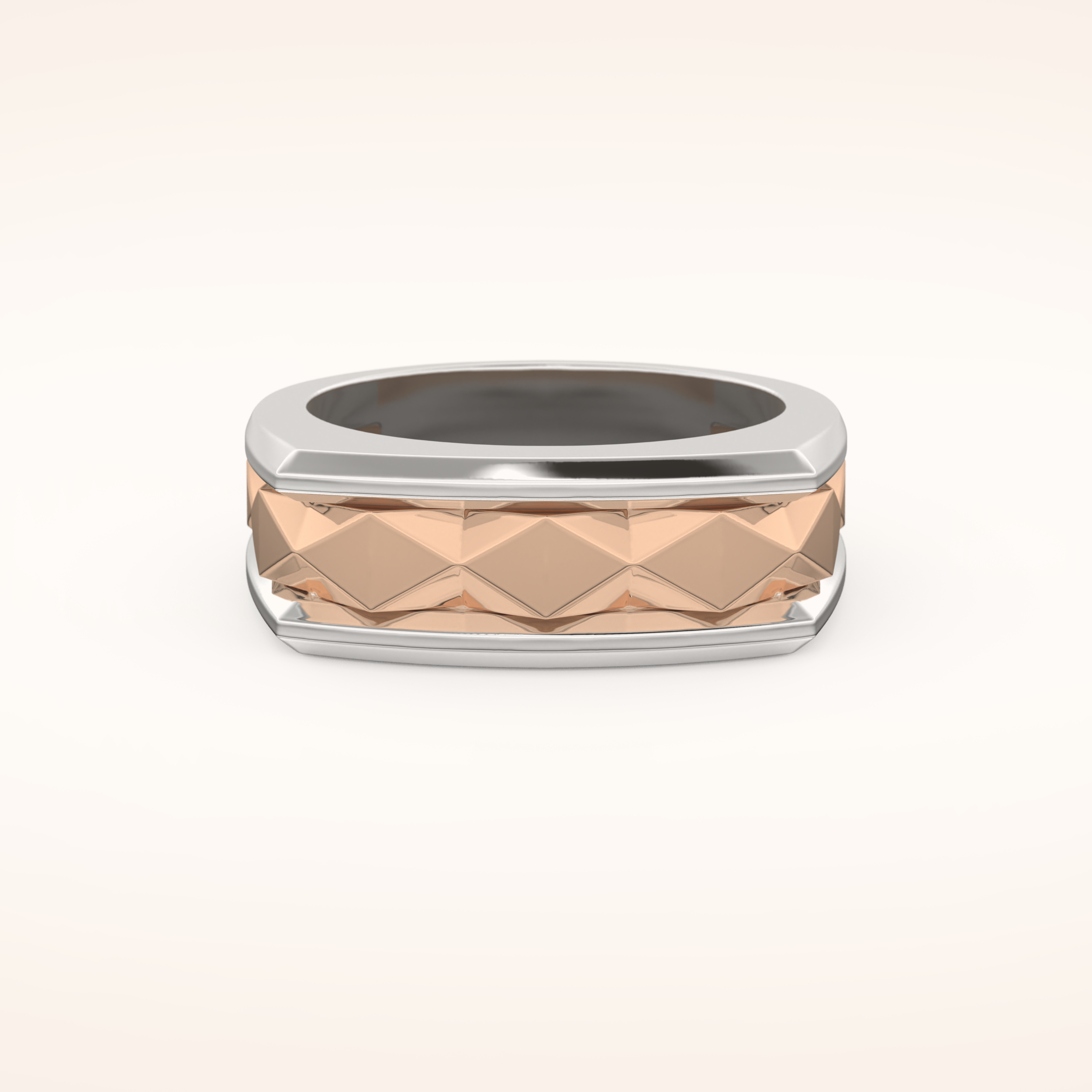 Unique Patterned Wedding Band
