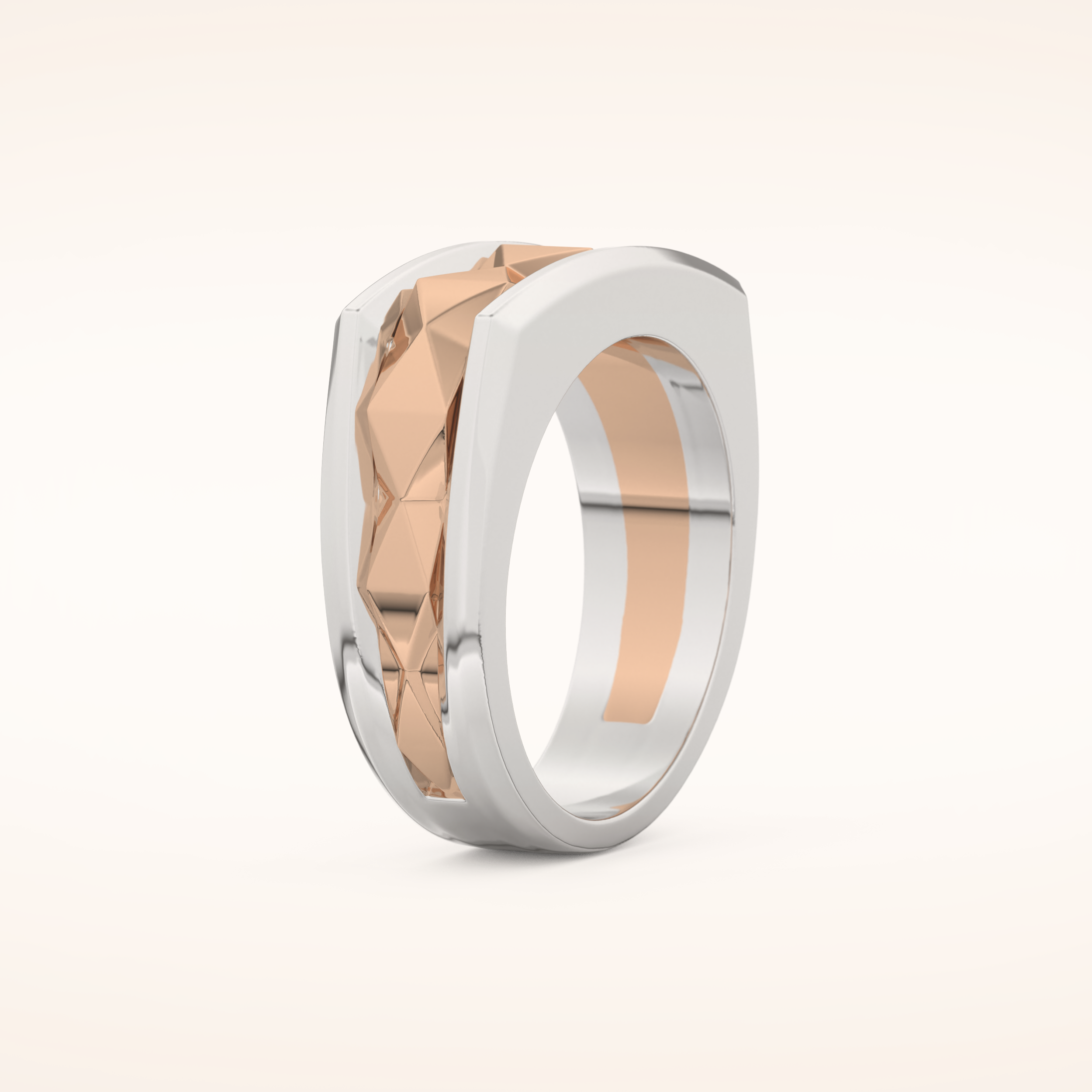 Unique Patterned Wedding Band