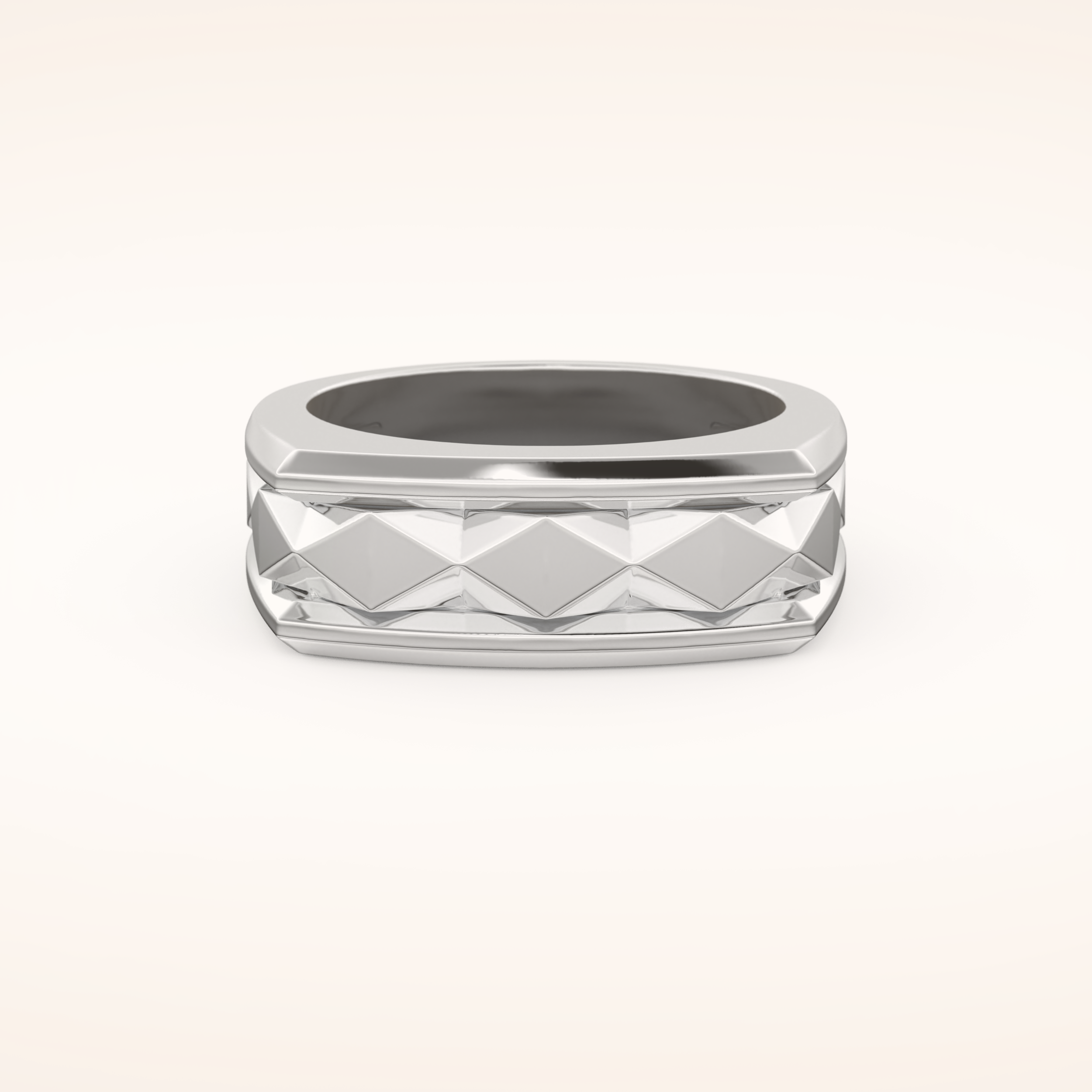 Unique Patterned Wedding Band