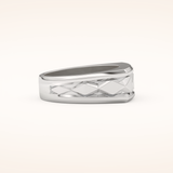 Unique Patterned Wedding Band