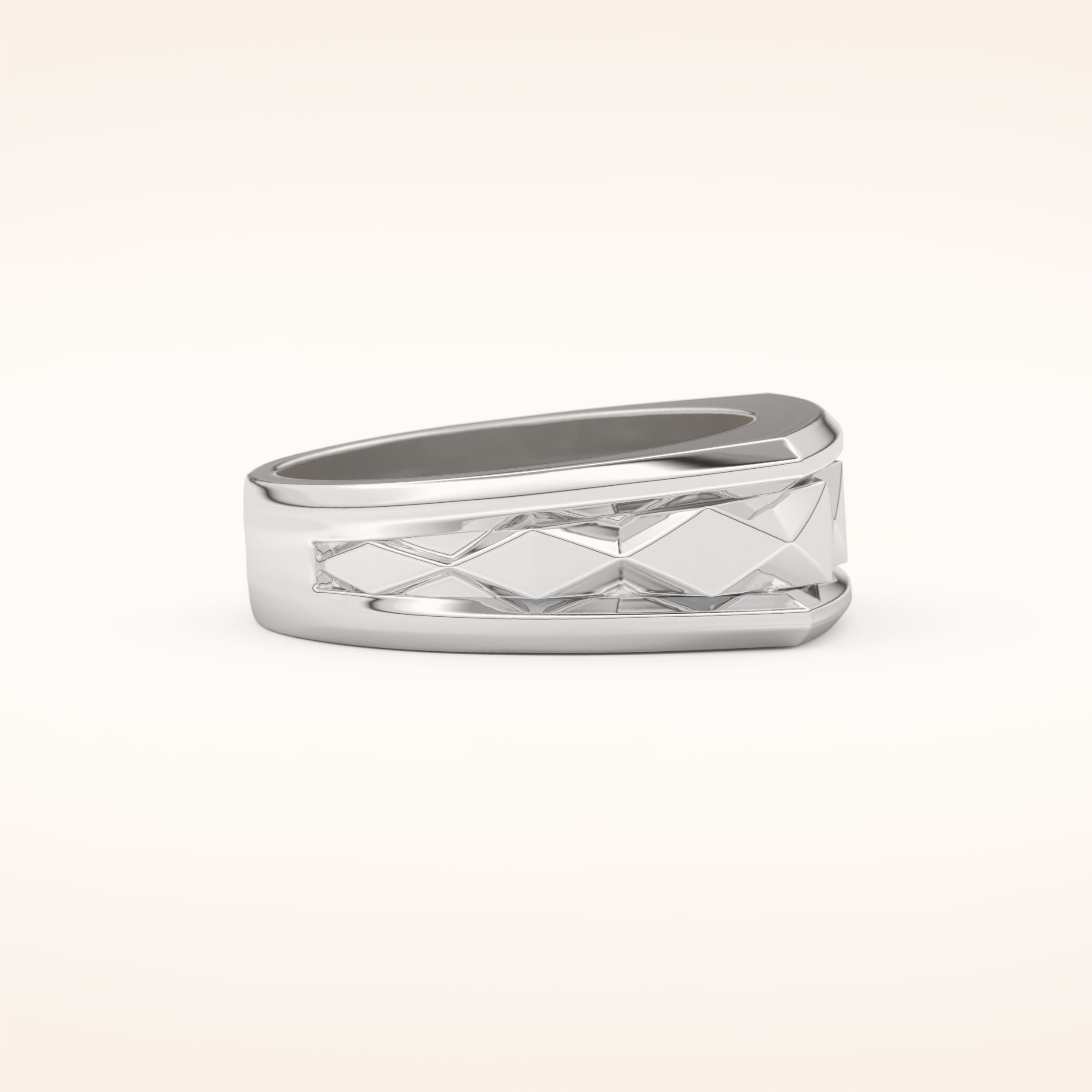 Unique Patterned Wedding Band
