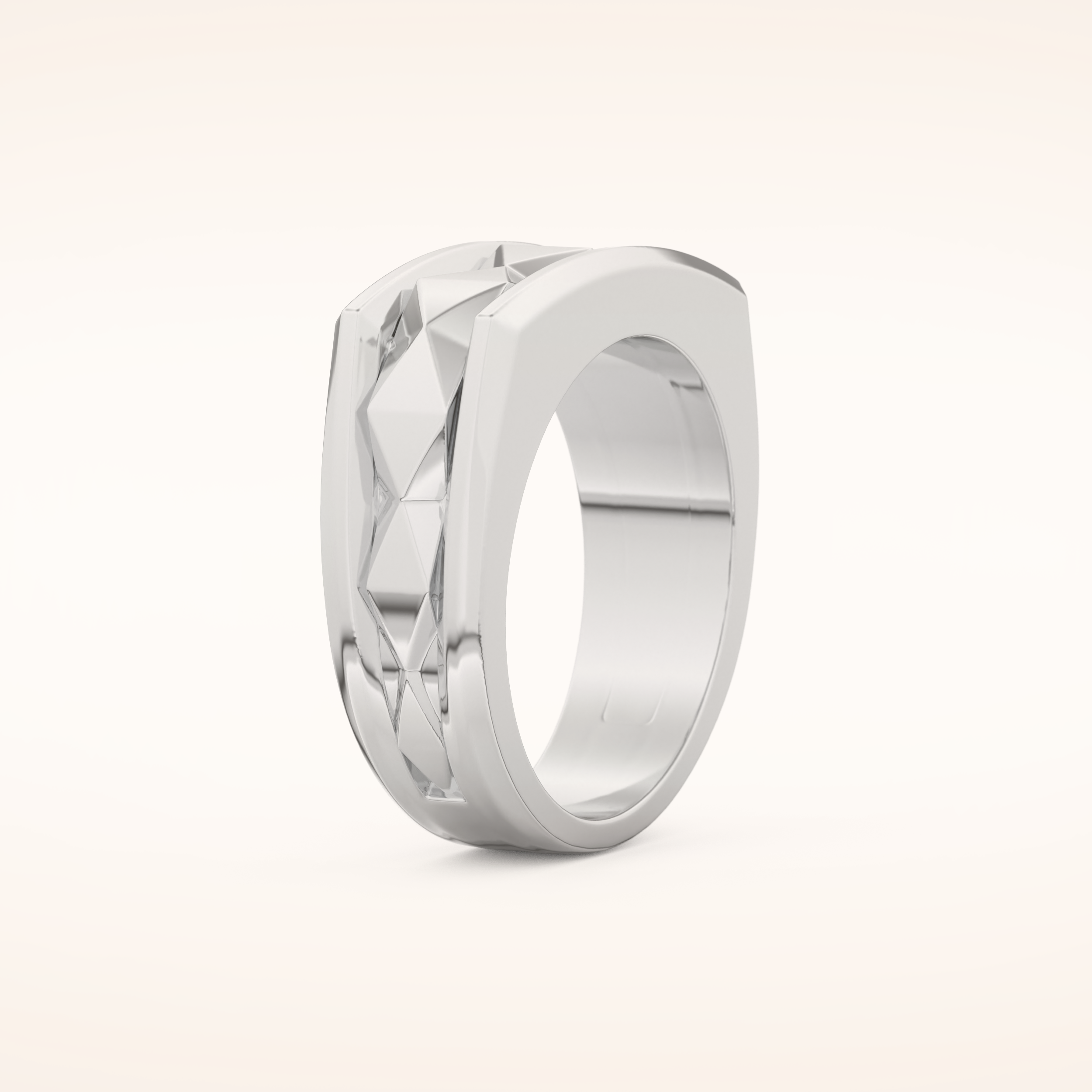 Unique Patterned Wedding Band