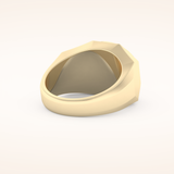 2.27 CT Oval Shaped Moissanite Halo Men's Wedding Band