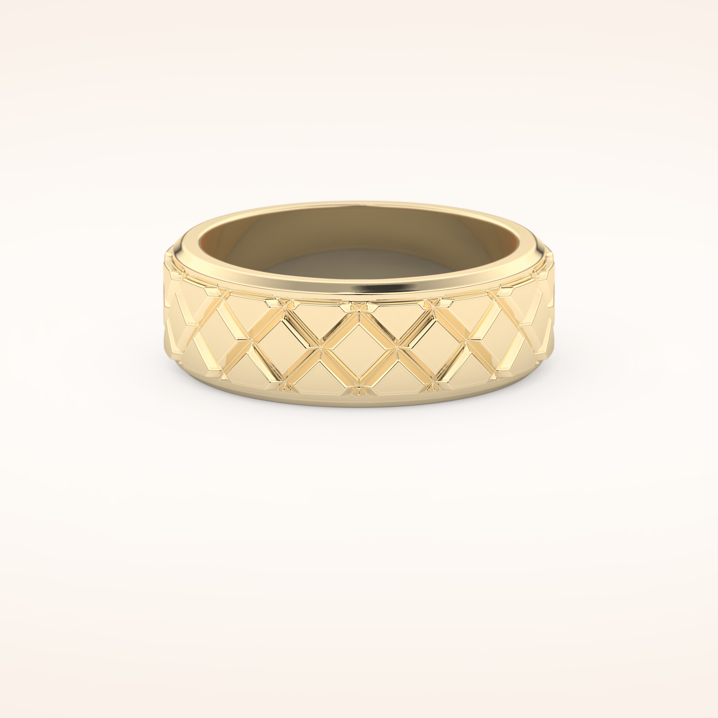 Classic Patterned Wedding Band
