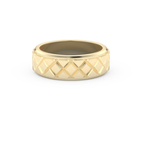 Patterned Men's Wedding Band