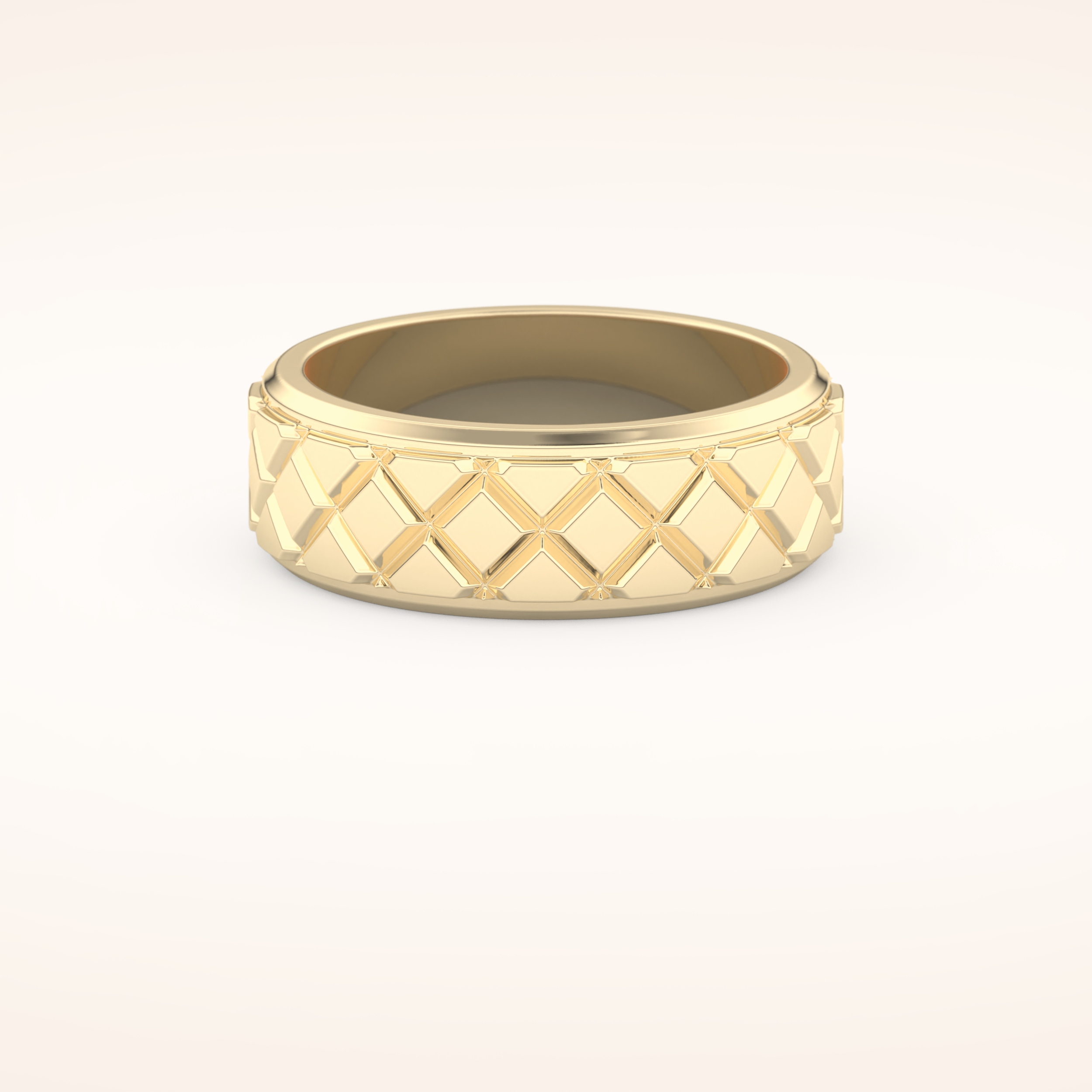 Classic Patterned Wedding Band