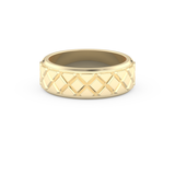 Patterned Men's Wedding Band