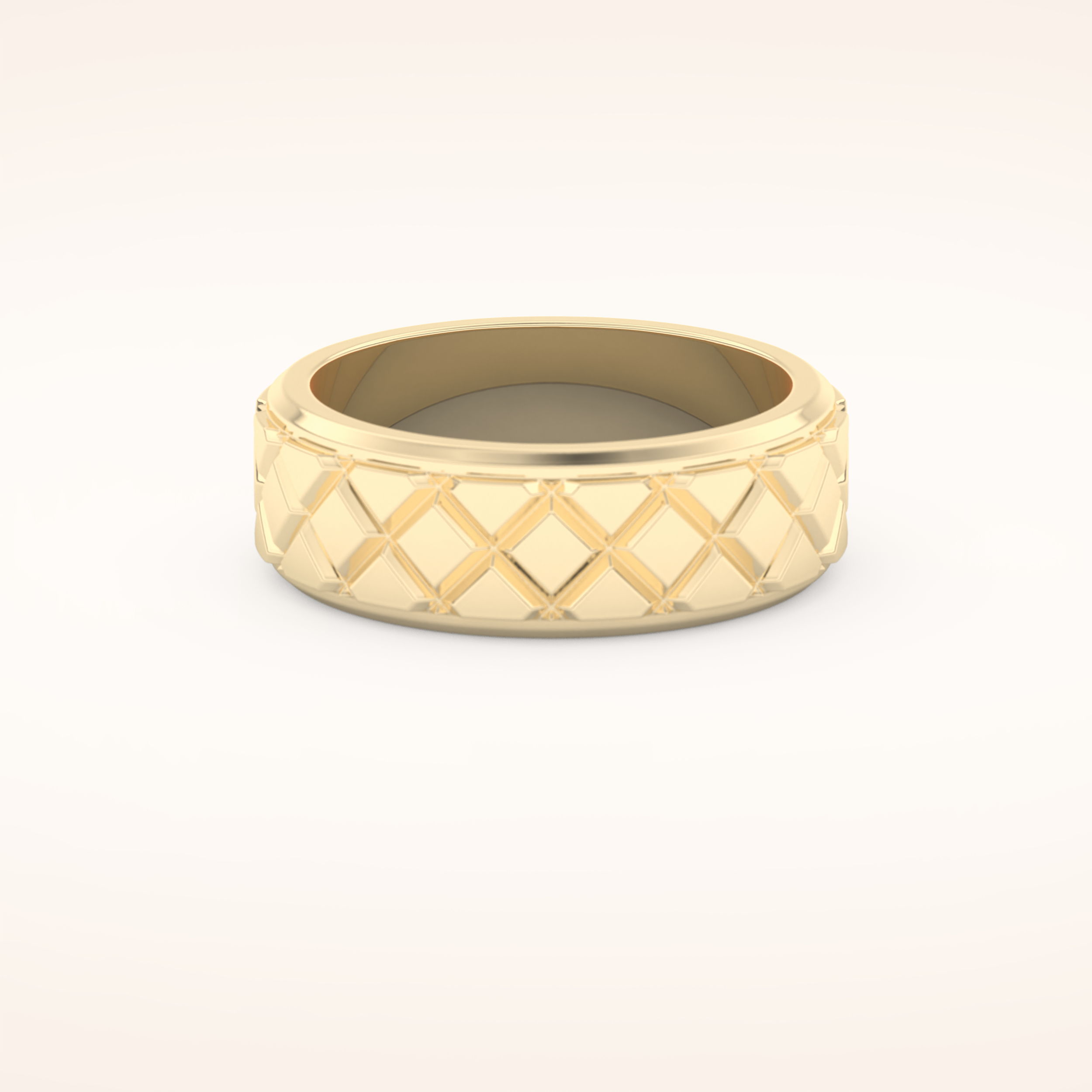 Classic Patterned Wedding Band