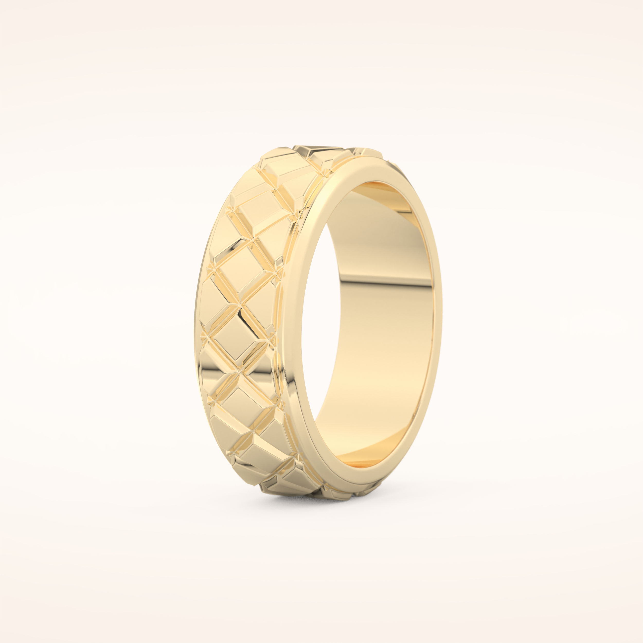 Classic Patterned Wedding Band