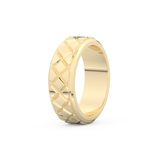Patterned Men's Wedding Band