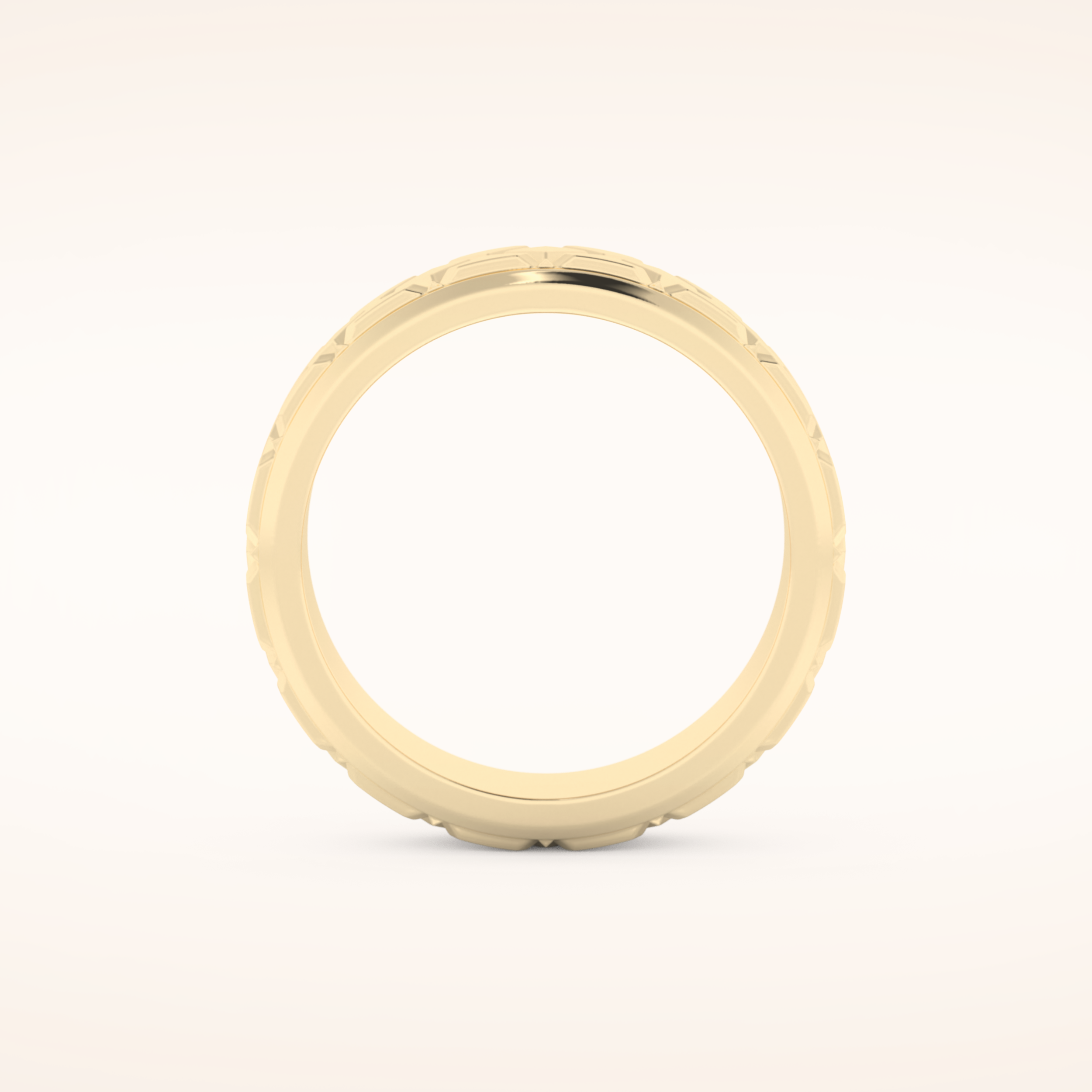 Classic Patterned Wedding Band