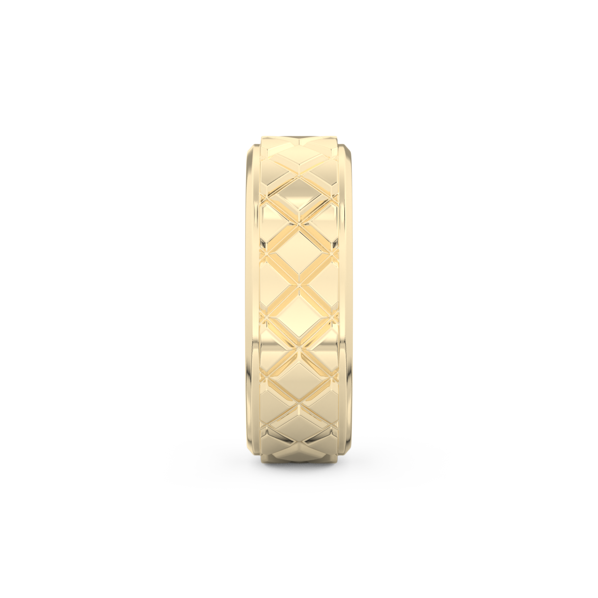 Patterned Men's Wedding Band