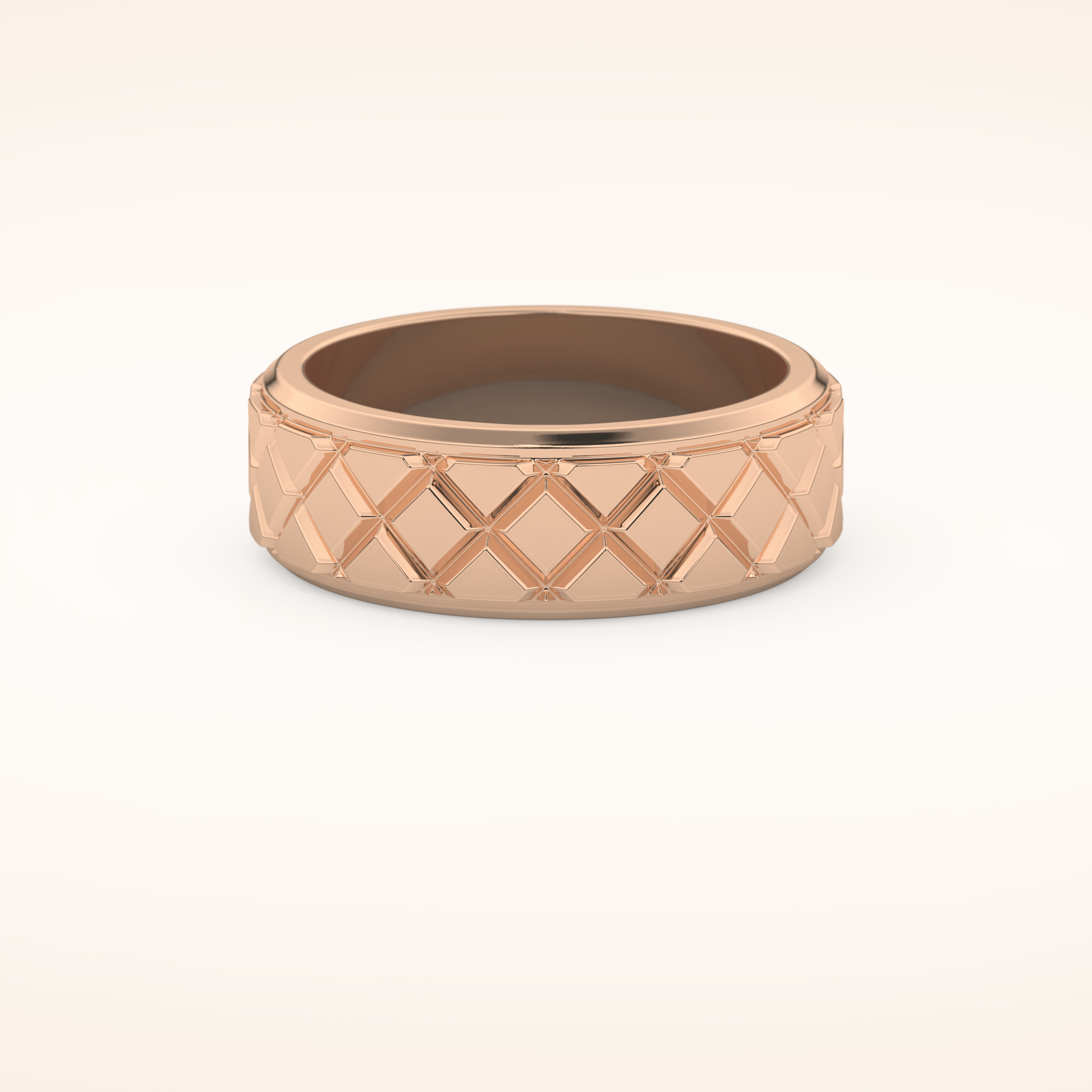 Classic Patterned Wedding Band
