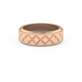 Patterned Men's Wedding Band