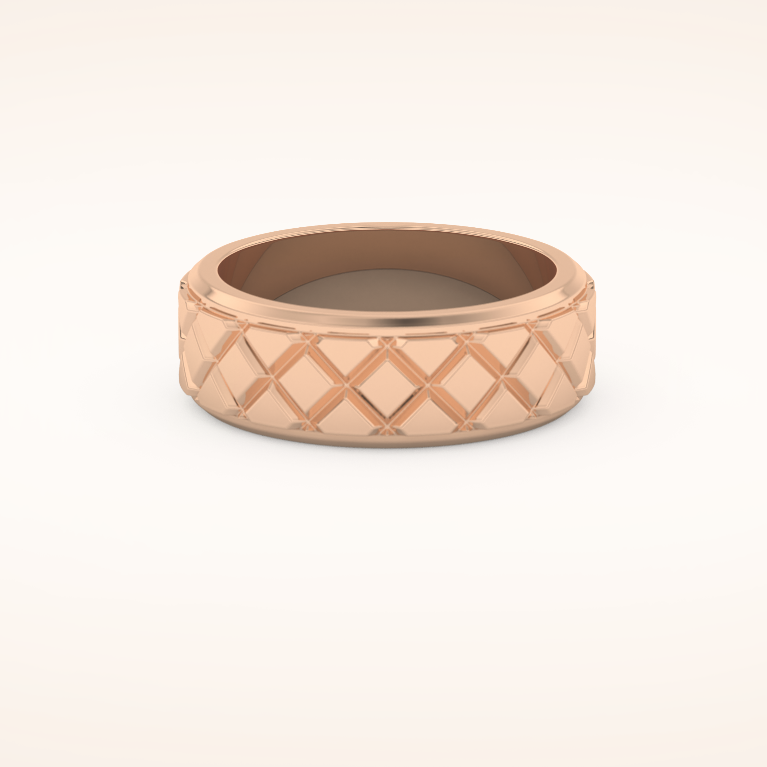 Classic Patterned Wedding Band