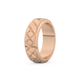 Patterned Men's Wedding Band