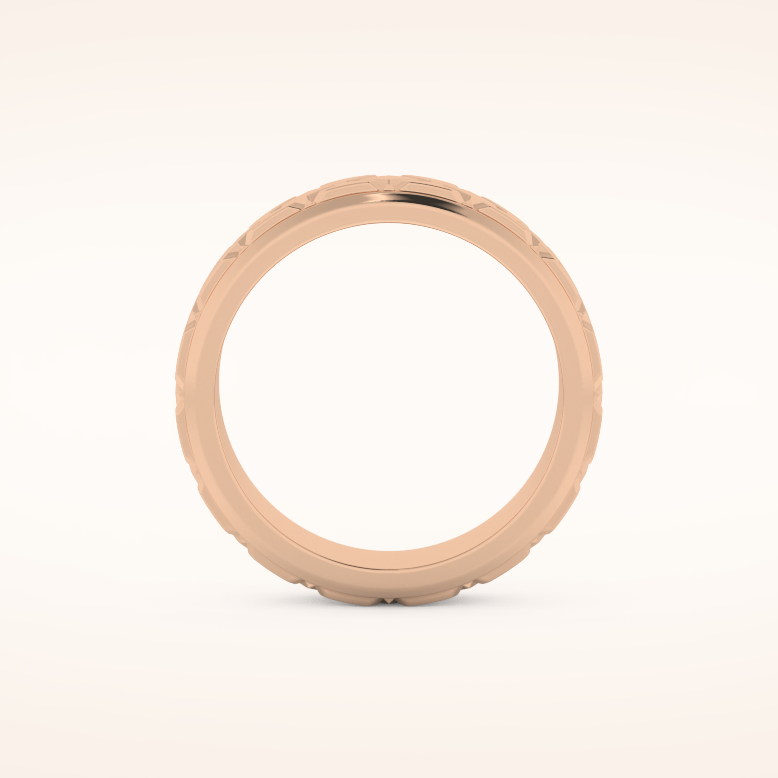 Classic Patterned Wedding Band