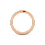Patterned Men's Wedding Band