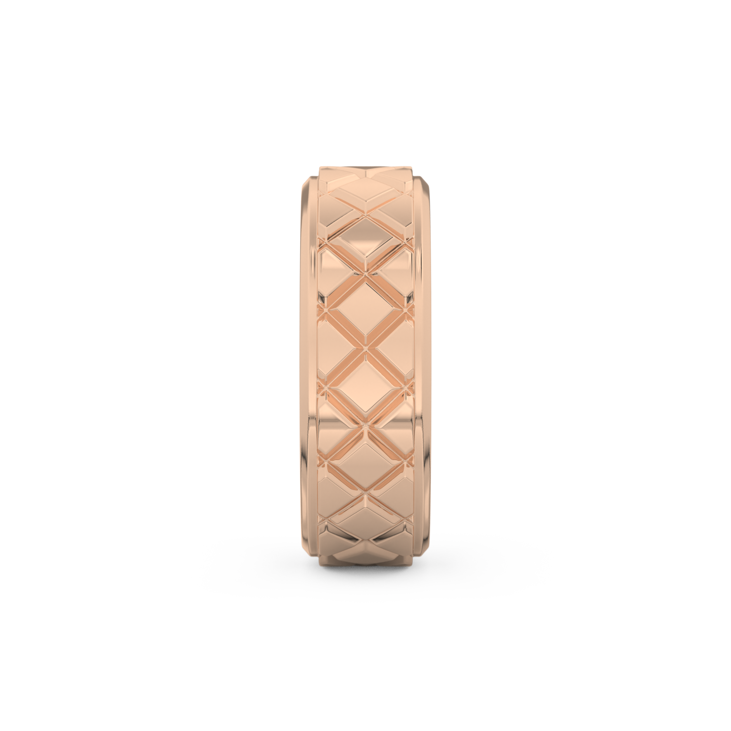 Patterned Men's Wedding Band