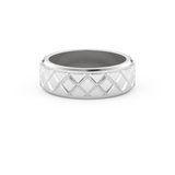 Patterned Men's Wedding Band