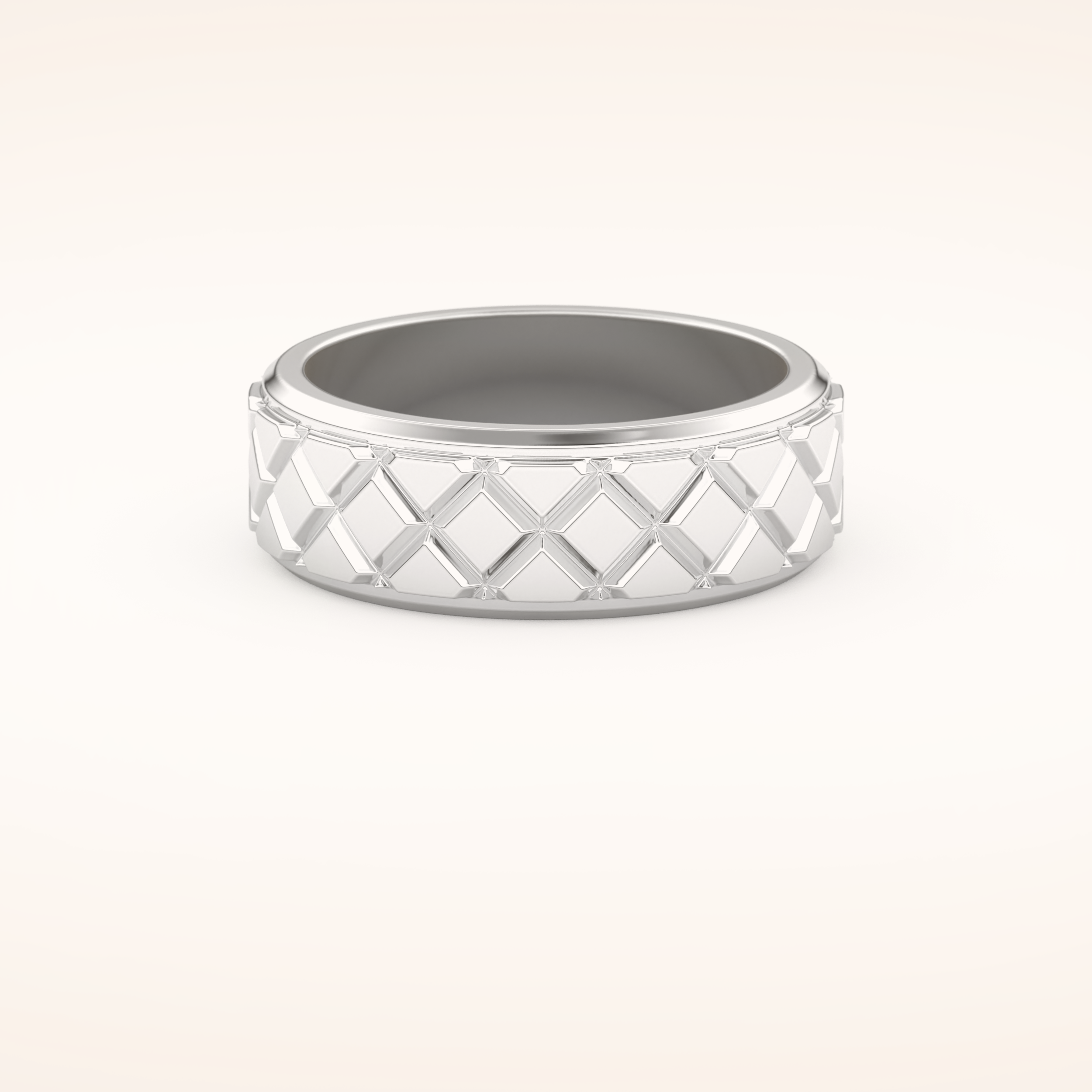 Classic Patterned Wedding Band