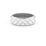 Patterned Men's Wedding Band