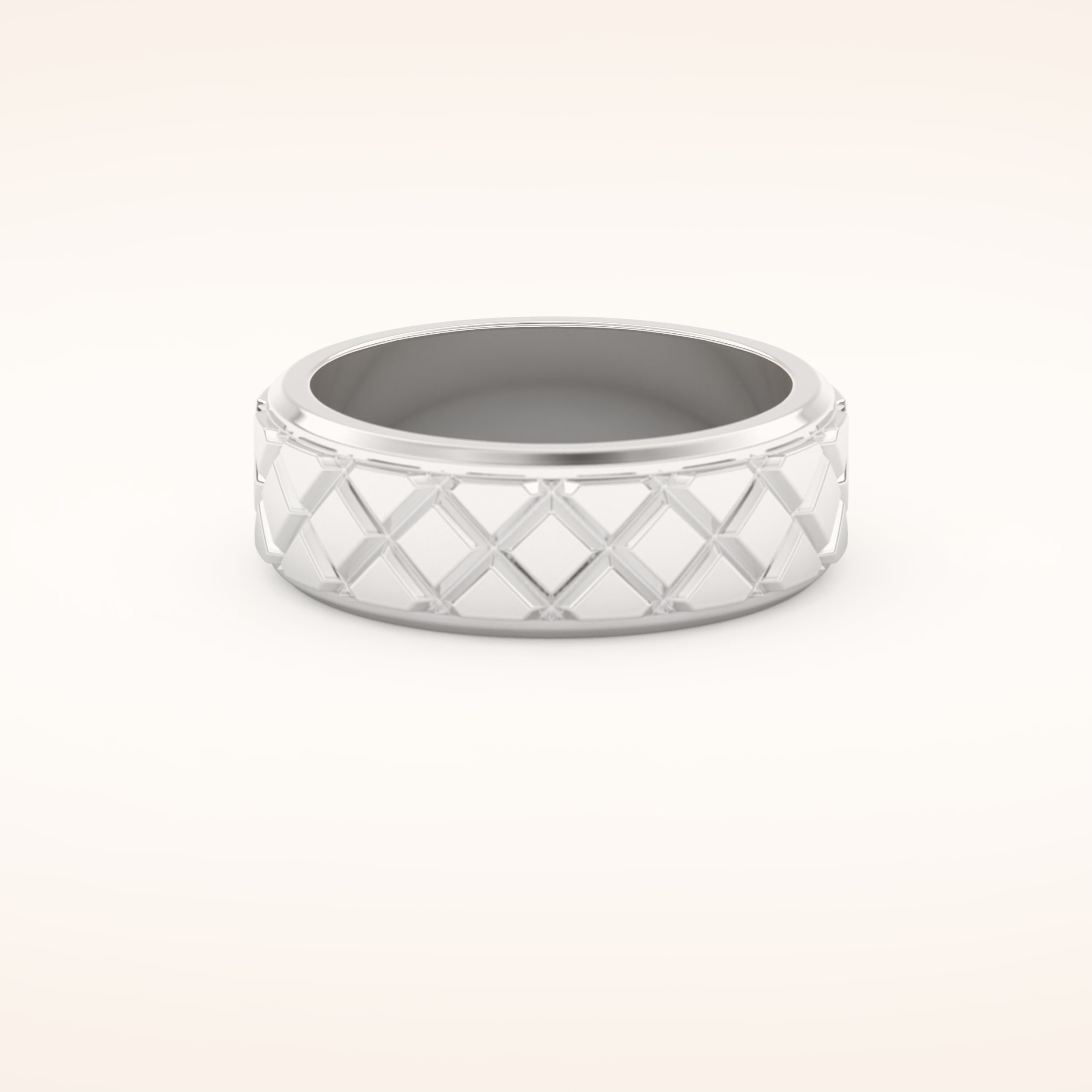 Classic Patterned Wedding Band