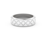 Patterned Men's Wedding Band