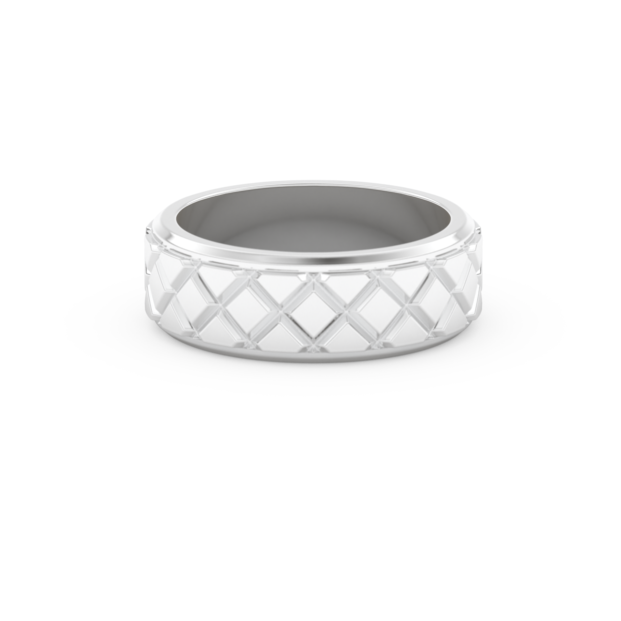 Patterned Men's Wedding Band