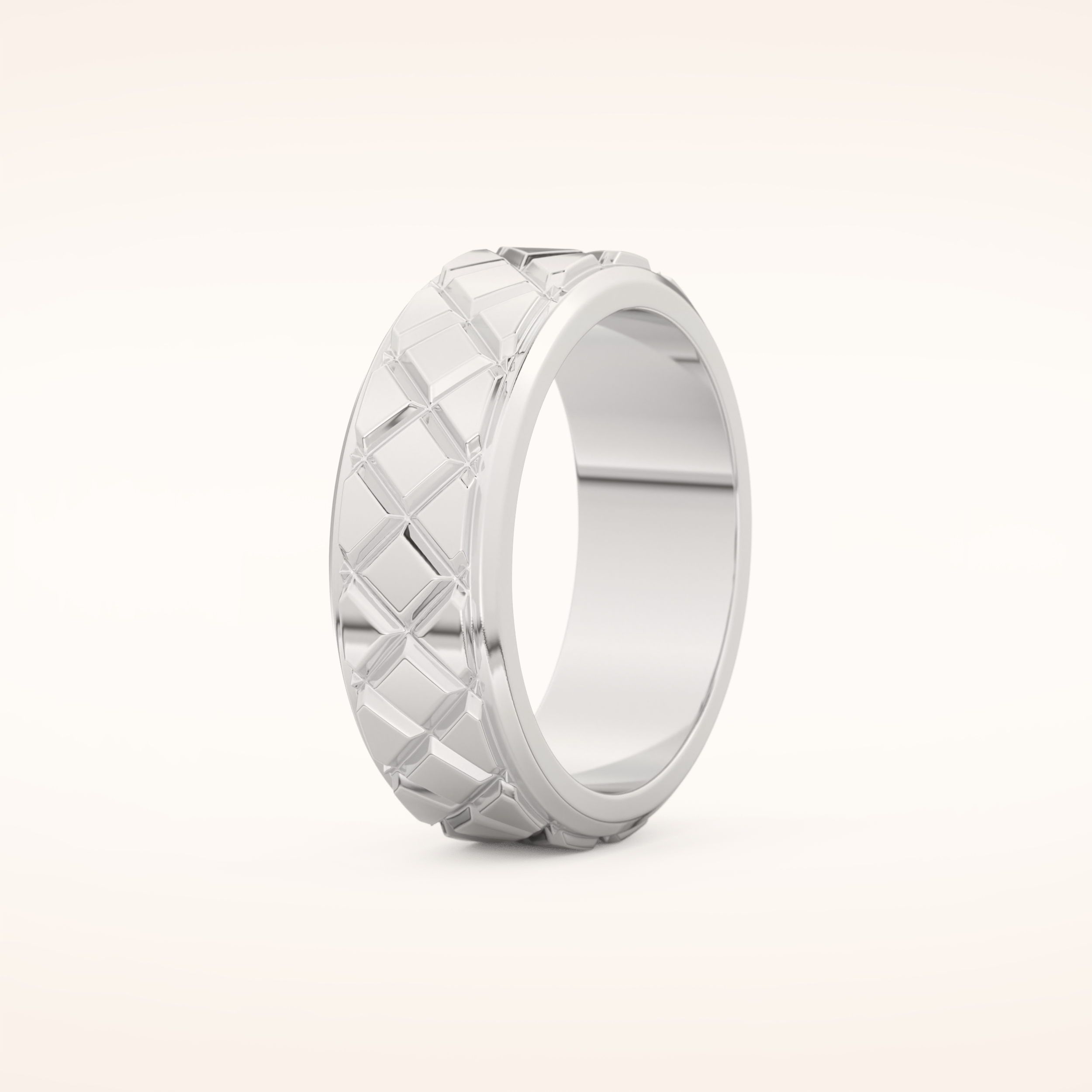 Classic Patterned Wedding Band