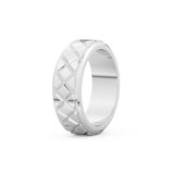 Patterned Men's Wedding Band