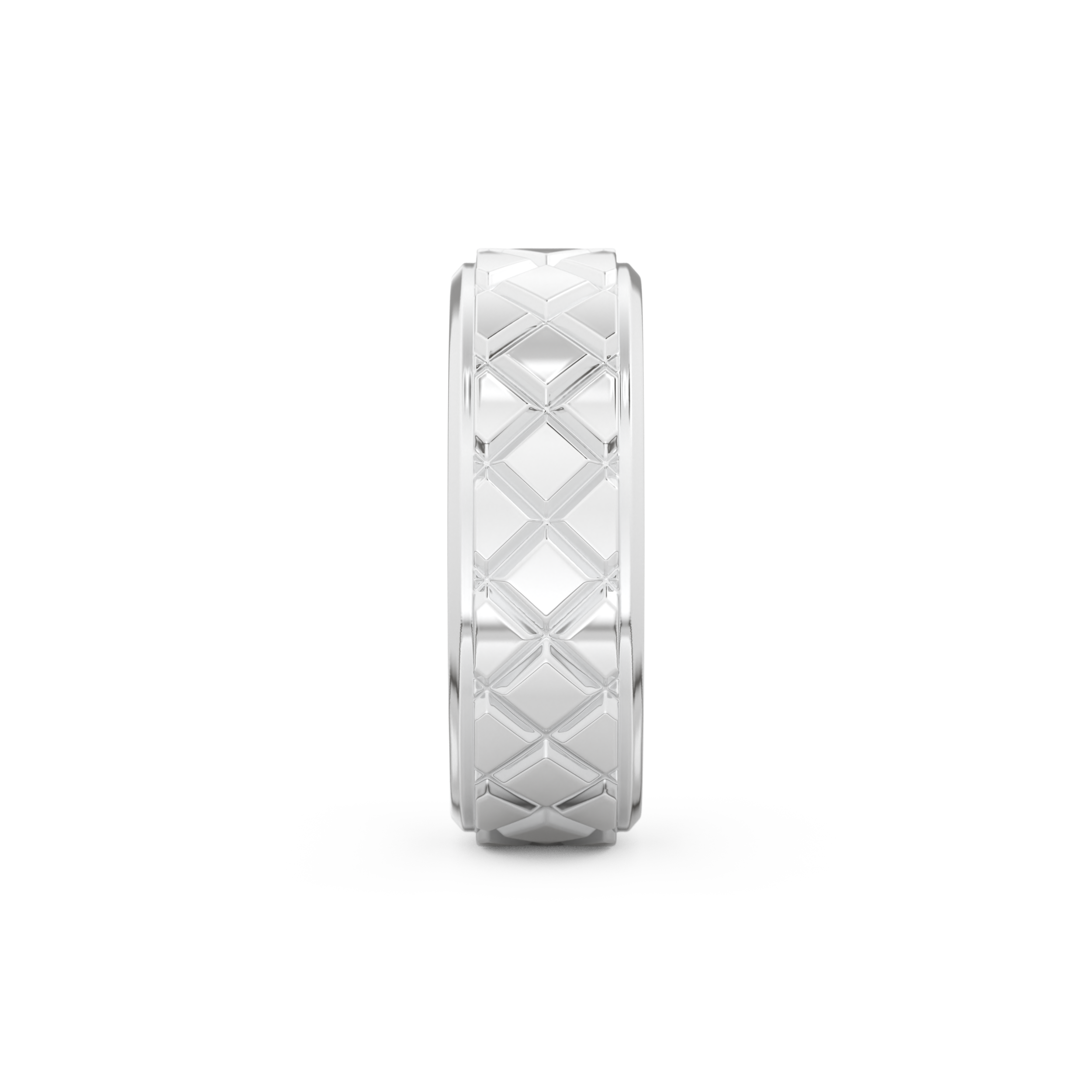 Patterned Men's Wedding Band