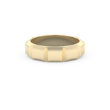 Patterned Men's Wedding Band