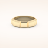 Patterned Men's Wedding Band