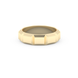 Patterned Men's Wedding Band