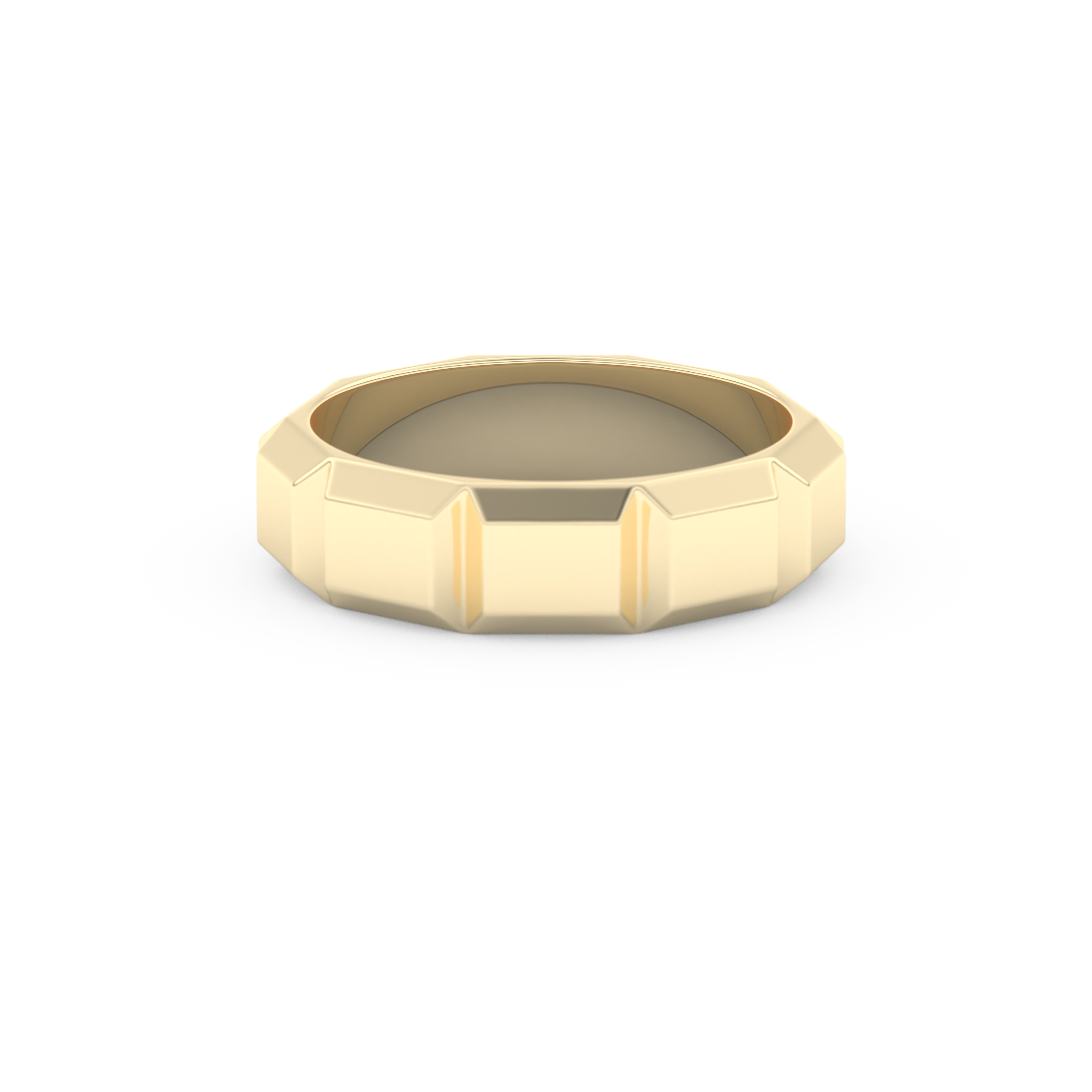 Patterned Men's Wedding Band
