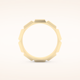 Patterned Men's Wedding Band