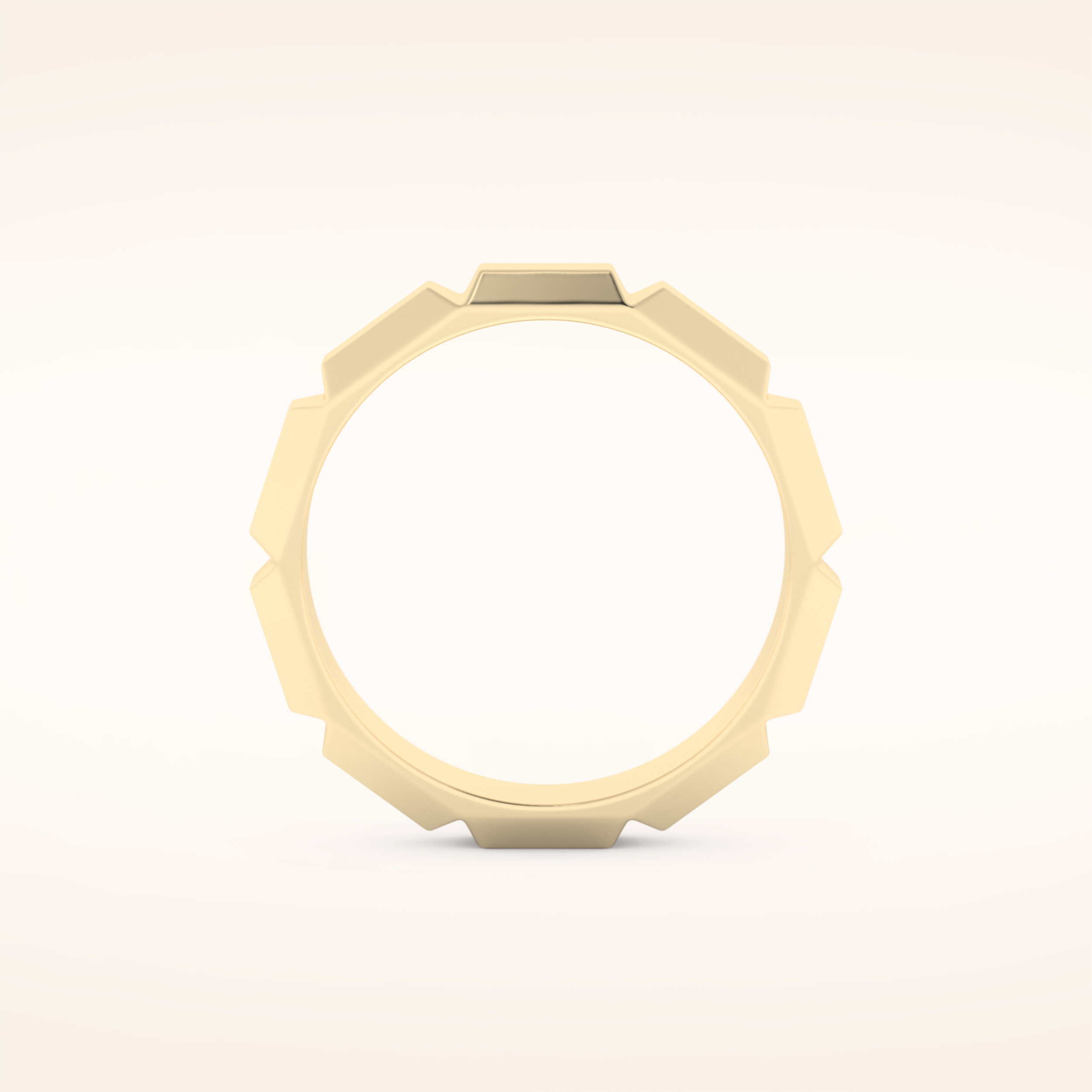 Patterned Men's Wedding Band